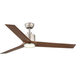 Globo Modesto 03607 Ανεμιστήρας Οροφής 148cm 20W με Φως & Τηλεχειριστήριο Ασημί Καφέ