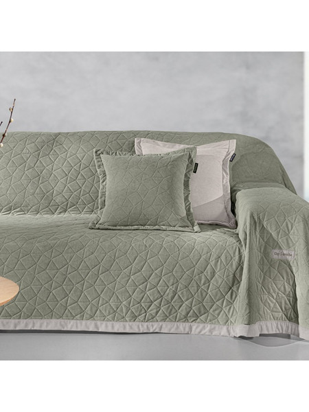 Guy Laroche Ριχτάρι Πολυθρόνας 170x150 Avalon Cement Με Μαξιλαροθήκη