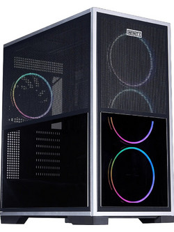 1stPlayer IF8 Black Gaming Midi Tower Κουτί Υπολογιστή RGB με Πλαϊνό Παράθυρο