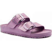Birkenstock Arizona Big Buckle Γυναικείες Παντόφλες Καλοκαιρινές Ανατομικές Αντιολισθητικές Λιλά 1030412