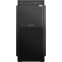 Logic J23 Pro Black Midi Tower Κουτί Υπολογιστή