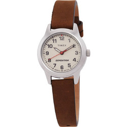 Timex Γυναικείο Ρολόι με Καφέ Δερμάτινο Λουράκι TW4B25600
