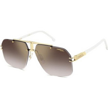 Carrera CA1054/S VVPYK Γυναικεία Γυαλιά Ηλίου Μάσκα Κοκάλινα Λευκά με Καφέ Φακό