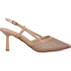 Migato Γόβες Slingback Δερμάτινες με Λεπτό Ψηλό Τακούνι Μπεζ 100045654-022
