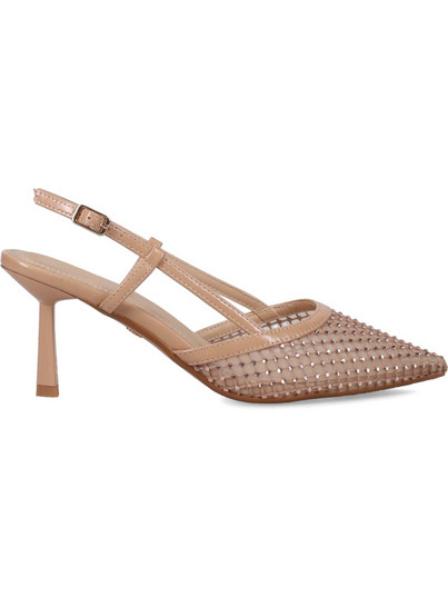 Migato Γόβες Slingback Δερμάτινες με Λεπτό Ψηλό Τακούνι Μπεζ 100045654-022