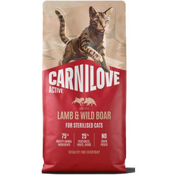 Carnilove Active Sterilised Grain Free with Lamb & Wild Boar 6kg