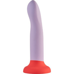 Dream Toys Two Toned Love Dildo με Βεντούζα 20.5cm Κόκκινο Μωβ
