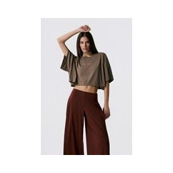 Baya Γυναικείο Αθλητικό Crop Top Χακί 49285-0