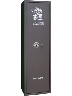 Griffon Safes GE.450.KL Οπλοκιβώτιο Ατσάλινο 5 Θέσεων 45x37x151.2cm Καφέ