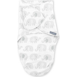 Ingenuity SwaddleMe Monogram Elephant Πάνα Φασκιώματος Λευκή