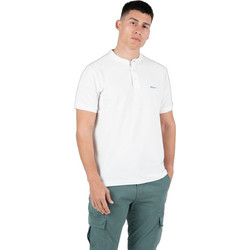 Rebase Ανδρική Μπλούζα Polo Κοντομάνικη Λευκή RPS-3065