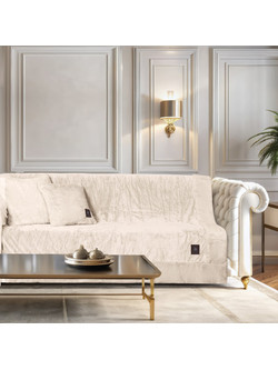 Greenwich Polo Club Ριχτάρι Τριθέσιου Καναπέ 180x300 Premium 3968 Ivory