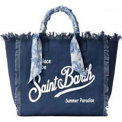 Mc2 Saint Barth Vanity Υφασμάτινη Τσάντα Θαλάσσης Ώμου Navy Μπλε VANI045-09850L
