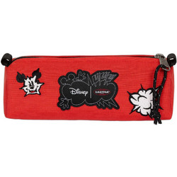 Eastpak Mickey Patch Κασετίνα Βαρελάκι Κόκκινη EK000372D0M1