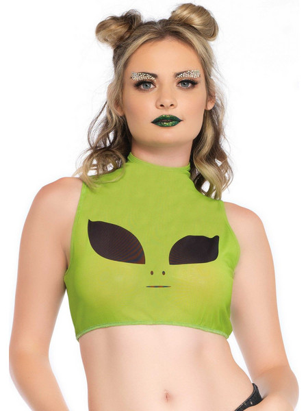 Leg Avenue Alien Sexy Τοπ Lime 714718532561
