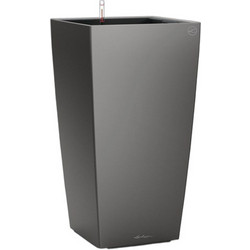 Lechuza Cubico Color 22 Αυτοποτιζόμενη Γλάστρα Εσωτερικού Χώρου Τετράγωνη Πλαστική Ανθρακί 22x22x41cm 18463
