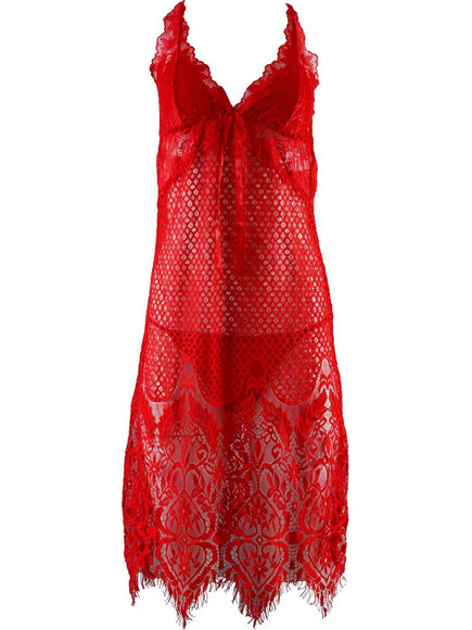 Gsecret Sexy Babydoll See Through με Δαντέλα Κόκκινο SX542-15034
