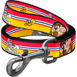 Waudog Looney Tunes Happy Λουρί Σκύλου 1.22m x 20mm Πολύχρωμο