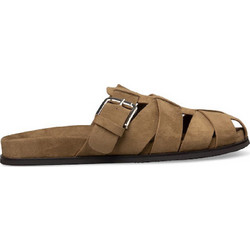 Corina Γυναικεία Σανδάλια Suede Καφέ M6412