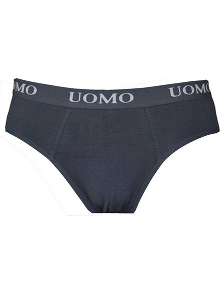 Uomo Ανδρικό Σλιπ Βαμβακερό Ανθρακί