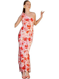 Desiree Maxi Καλοκαιρινό Φόρεμα για Γάμο / Βάπτιση Floral Μπεζ 08.44071