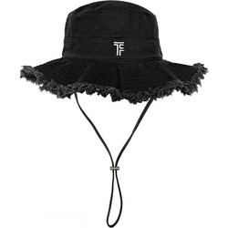 Feel & Touch Καπέλο Boater Υφασμάτινο Μαύρο 1889086125001