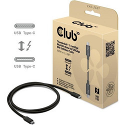 CLUB3D CAC-2501 Thunderbolt 5 USB-C to USB-C 240W 1m Black