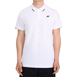 4F Ανδρική Αθλητική Μπλούζα Polo Λευκή 4FWMM00TPTSM0772-10S