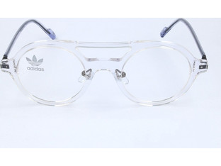 Adidas AOK004O012.000 Ανδρικός Σκελετός Γυαλιών Οράσεως Κοκάλινος Μεταλλικός Ασημί Διαφανής