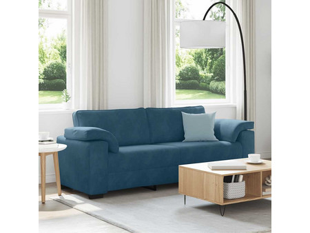 vidaXL Διθέσιος Καναπές Βελούδινος Πετρόλ 224x105x64cm 4105286