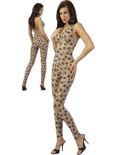 Cottelli Sexy Ολόσωμη Φόρμα See Through Μπεζ 27300305020