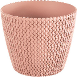 Prosperplast Splofy Γλάστρα Στρογγυλή Πλαστική Σομόν 18.7x15.8cm DSP190-488U