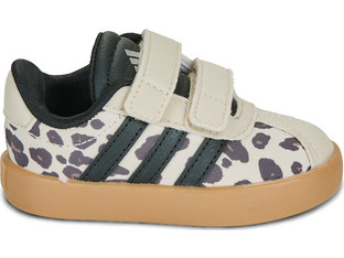 Adidas VL Court 3.0 Παιδικά Sneakers Μπεζ Κυπαρισσί KH8703