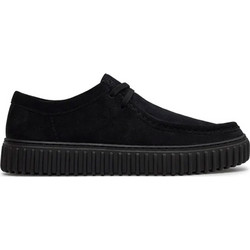 Clarks Torhill Lo Ανδρικά Μοκασίνια Boat Shoes Καστόρινα Μαύρα 26172019