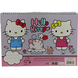 Gim Hello Kitty Μπλοκ Ζωγραφικής 23x33cm 40 Φύλλων με Αυτοκόλλητα 335-76416