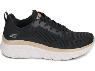 Skechers Engineered Knit Fashion Γυναικεία Sneakers Μαύρα 117385-BKGD
