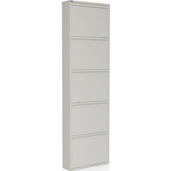 Stewe Home Παπουτσοθήκη Μεταλλική Λευκή M50xΠ15xΥ169cm STE-051912
