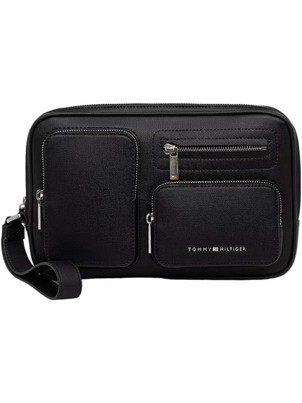 Tommy Hilfiger Ανδρική Τσάντα Χειρός Μαύρη AM0AM14482-BDS