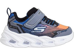 Skechers Vortex 3.0 Παιδικά Sneakers με Φωτάκια Γκρι Σομόν 400590N-BBOR