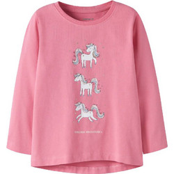Name It Flowering Παιδικό T-Shirt Μακρυμάνικο Ροζ 13224958
