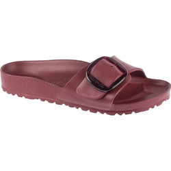 Birkenstock Madrid Big Buckle Γυναικείες Παντόφλες Καλοκαιρινές Ανατομικές Αντιολισθητικές Μπορντό 1033116