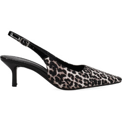 Migato Γόβες Slingback Δερμάτινες με Τακούνι Στιλέτο Μαύρες Μπεζ 100041112-056