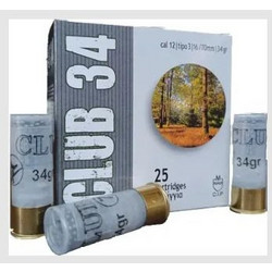 Kirgias Club Φυσίγγια Συγκέντρωσης 12Cal 70mm 34gr 25τμχ