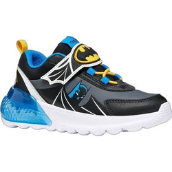 Geox Batman Παιδικά Sneakers με Φωτάκια Μαύρα Royal Blue J66LYA014CEC9221