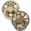 BIBS Colour Πιπίλες Καουτσούκ 0-6m Polka Dot Dark Oak 2τμχ