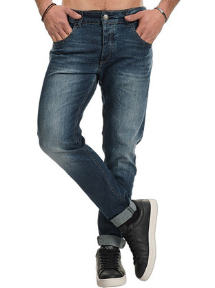 Back2Jeans Ανδρικό Τζιν Παντελόνι Ελαστικό Slim Εφαρμογή Navy Μπλε T12-SS26