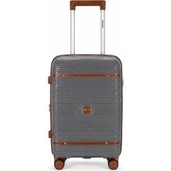 Benzi BZ5900 Βαλίτσα Καμπίνας 55x27x20cm με 4 Ρόδες Γκρι