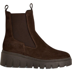 Tamaris Γυναικεία Μποτάκια Chelsea Suede Σοκολατί 1-25489-45-304
