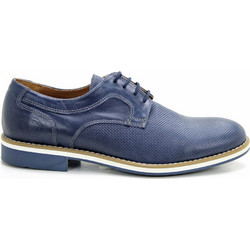 Commanchero Ανδρικά Σκαρπίνια Derby Δερμάτινα Navy Μπλε 91579.527