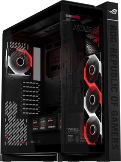 Asus ROG Cronox Black Gaming Full Tower Κουτί Υπολογιστή RGB με Πλαϊνό Παράθυρο